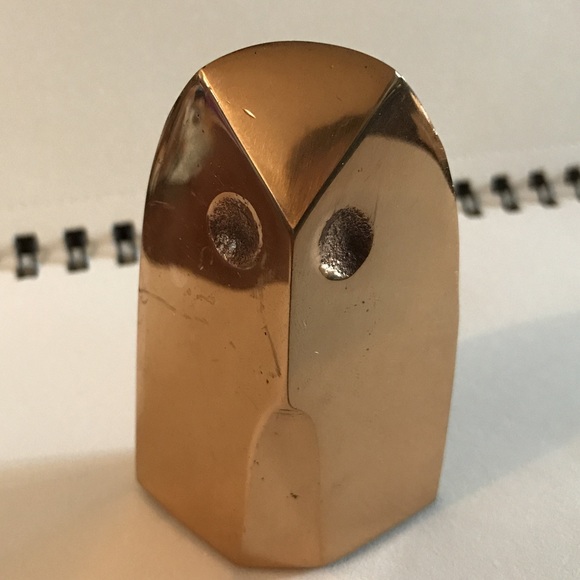 Rare Vintage Mid Century Owl Bronze Statue